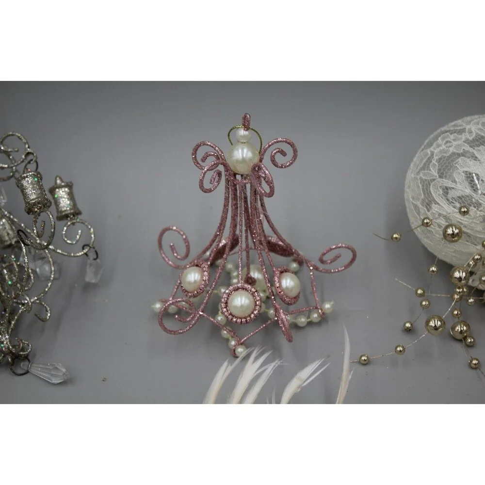 12 Pcs Mushrooms Unicorn Ornament Lot Vintage-Inspired At Home Magical Winter